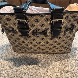 Monogram Black and Tan Women's Bag